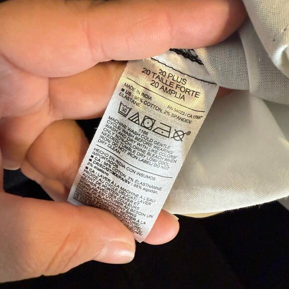 Old Navy Slim School Uniform Chino Pants for Boys, Black, 20 Plus 665608 - Picture 6 of 8